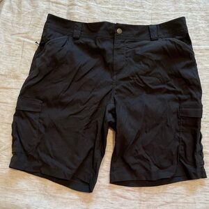Duluth Shorts Womens Size 16 Black Stretch Activewear Outdoor Nylon